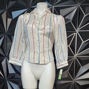 Elegant Striped Button-Down Shirt